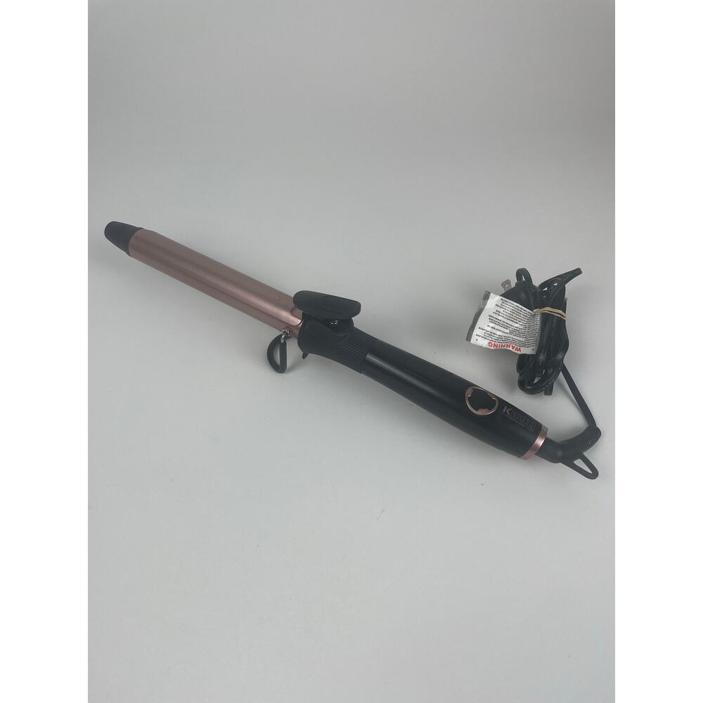 KIPOZI Curling Iron 1” 25mm Ceramic Coating Styling Bumps Rose Pink